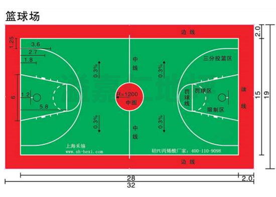 籃球場平面設(shè)計(jì)圖